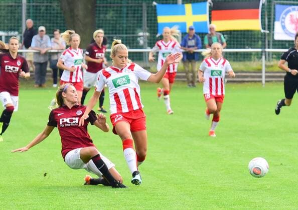 Freundschaftsspiel:Turbine Potsdam vs. Sparta Prag am 26.08.2017 Sportanlage in der Germendorfer Straße,Velten. Nina Ehegötz von Turbine Potsdam während des Freundschaftsspiel zwischen Turbine Potsdam und Sparta Prag am 26.08.2017 auf der Sportanlage in der Germendorfer Straße in Velten, Deutschland. xDLx