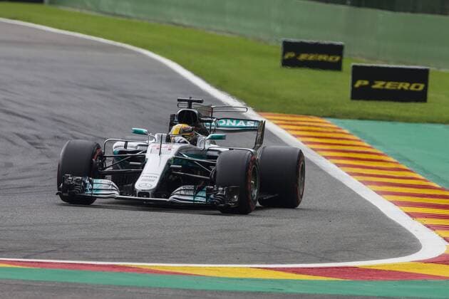 August 26, 2017 - Spa, Belgium - 44 HAMILTON Lewis from Great Britain of team Mercedes GP during the Formula One Belgian Grand Prix at Circuit de Spa-Francorchamps on August 26, 2017 in Spa, Belgium. F1 Grand Prix of Belgium - Qualifying  - ZUMAn230 20170826_zaa_n230_017 Copyright: xXavierxBonillax