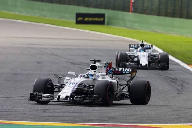 August 26, 2017 - Spa, Belgium - 19 MASSA Felipe from Brasil of Williams F1 and 18 STROLL Lance from Canada of Williams F1 during the Formula One Belgian Grand Prix at Circuit de Spa-Francorchamps on August 26, 2017 in Spa, Belgium. F1 Grand Prix of Belgium - Qualifying  - ZUMAn230 20170826_zaa_n230_019 Copyright: xXavierxBonillax