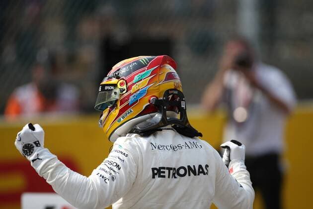 26.08.2017 - Qualifying, Lewis Hamilton (GBR) Mercedes AMG F1 W08 pole position Belgian Grand Prix, Spa-Francorchamps 24 - 27 August 2017 26.08.2017 - Qualifying, Lewis Hamilton (GBR) Mercedes AMG F1 W08 pole position 