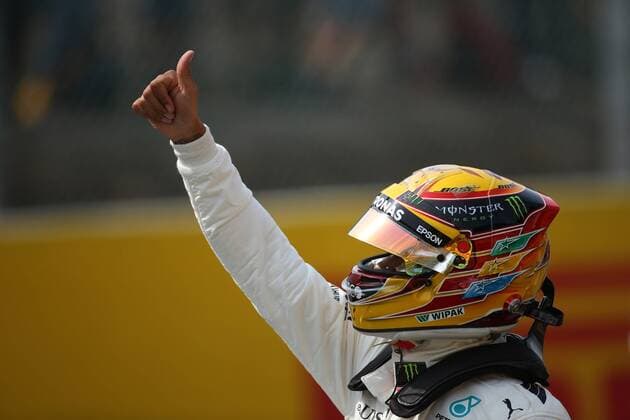 26.08.2017 - Qualifying, Lewis Hamilton (GBR) Mercedes AMG F1 W08 pole position Belgian Grand Prix, Spa-Francorchamps 24 - 27 August 2017 26.08.2017 - Qualifying, Lewis Hamilton (GBR) Mercedes AMG F1 W08 pole position 