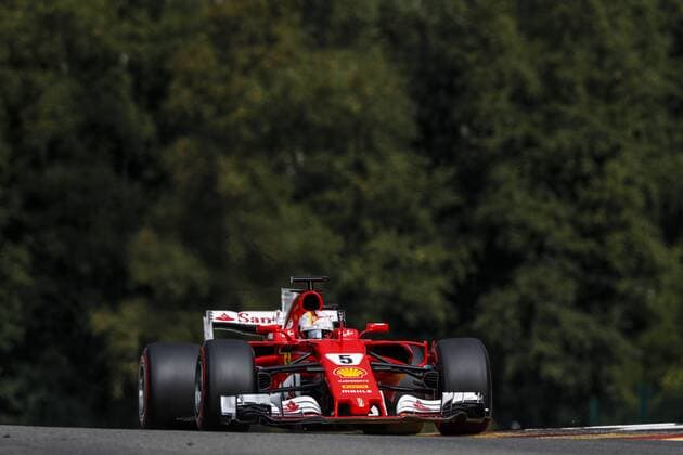 Motorsports: FIA Formula One World Championship WM Weltmeisterschaft 2017, Grand Prix of Belgium, 5 Sebastian Vettel (GER, Scuderia Ferrari), Spa-Francorchamps Belgium xHOCHxZWEIx