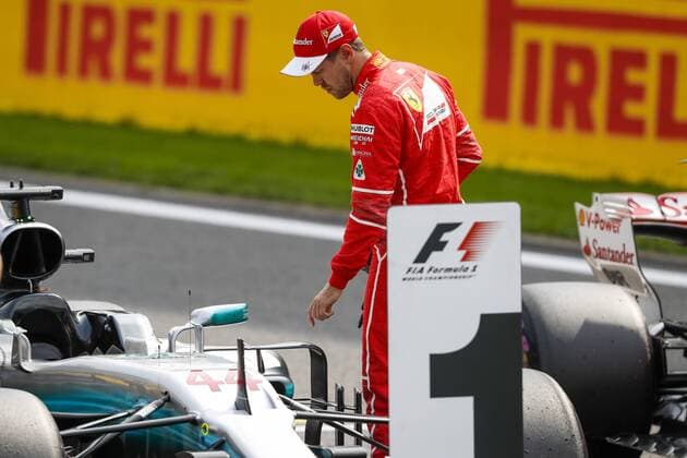 Motorsports: FIA Formula One World Championship WM Weltmeisterschaft 2017, Grand Prix of Belgium, 5 Sebastian Vettel (GER, Scuderia Ferrari), Spa-Francorchamps Belgium xHOCHxZWEIx