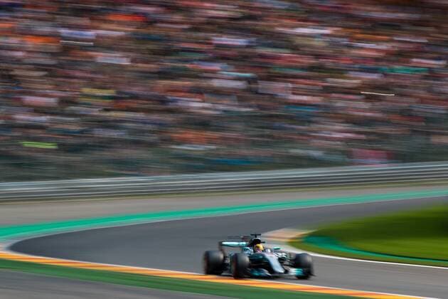 26th August 2017, Circuit de Spa-Francorchamps, Belgium; Belgium Grand Prix, Qualifying Session; Lewis HAMILTON from Great Britain of Mercedes-AMG-Petronas Formula One Team,Mercedes F1 M08 Hybrid, EQ Power+ during the qualifying xEricxAlonsox  ActionPlus11921017