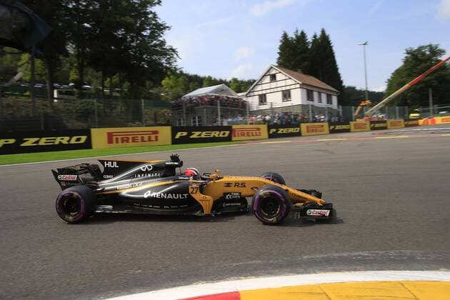 26.08.2017 - Qualifying, Nico Hulkenberg (GER) Renault F1 Team RS17 Belgian Grand Prix, Spa-Francorchamps 24 - 27 August 2017 26.08.2017 - Qualifying, Nico Hulkenberg (GER) Renault Sport F1 Team RS17 