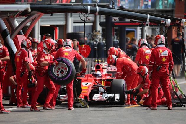 26.08.2017 - Qualifying, Kimi Raikkonen (FIN) Scuderia Ferrari SF70H Belgian Grand Prix, Spa-Francorchamps 24 - 27 August 2017 26.08.2017 - Qualifying, Kimi Raikkonen (FIN) Scuderia Ferrari SF70H 