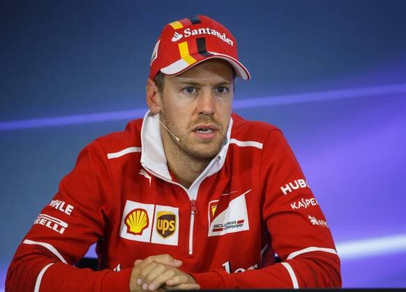 Sebastian Vettel (Scuderia Ferrari) in der Pressekonferenz nach der Qualifikation, Grosser Preis von Belgien 2017, Rennen, Motorsport, Formel 1, 26.08.2017, Spa Francorchamps Copyright: xNeisx Eibner-Pressefotox EP_ans