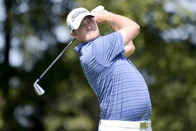 August 26, 2017 - Old Westbury, New York, U.S - Jason Kokrak tees off the second tee during the third round of The Northern Trust at Glen Oaks Club in Old Westbury, NY. GOLF 2017 - The Northern Trust - Third Round - ZUMAc119 20170826_zaf_c119_013 Copyright: xBrianxCianciox