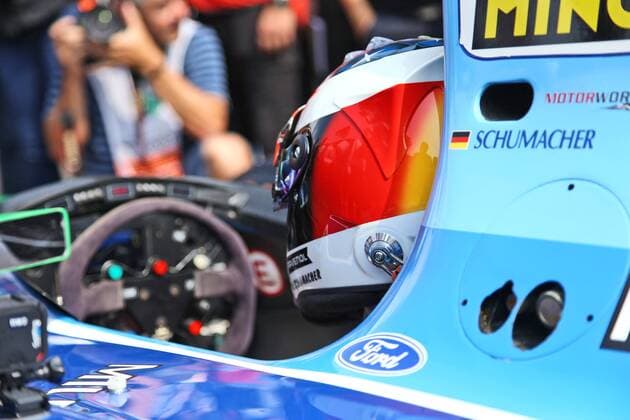 Mick Schumacher im Benetton aus dem Jahr 1992, Grosser Preis von Belgien 2017, Rennen, Motorsport, Formel 1, 27.08.2017, Spa Francorchamps Copyright: xNeisx Eibner-Pressefotox EP_ans