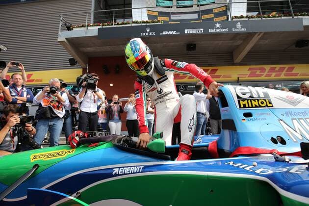 27.08.2017 - 25th anniversary of Michael Schumacher s first victory in Formula, Mick Schumacher (GER) son of Michael Schumacher (GER) Belgian Grand Prix, Spa-Francorchamps 24 - 27 August 2017 27.08.2017 - 25th anniversary of Michael Schumacher s first victory in Formula, Mick Schumacher (GER) son of Michael Schumacher (GER) 