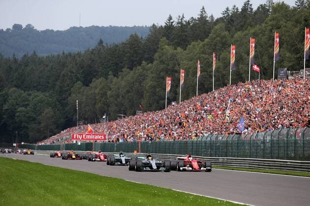 27.08.2017 - Race, Start of the race Belgian Grand Prix, Spa-Francorchamps 24 - 27 August 2017 27.08.2017 - Race, Start of the race 