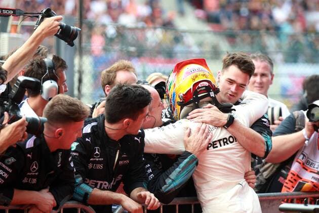 Motorsports: FIA Formula One World Championship WM Weltmeisterschaft 2017, Grand Prix of Belgium, 44 Lewis Hamilton (GBR, Mercedes AMG Petronas F1 Team), Spa-Francorchamps Belgium xHOCHxZWEIx