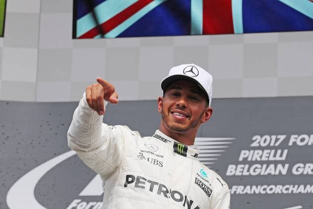 27.08.2017 - Race, Lewis Hamilton (GBR) Mercedes AMG F1 W08 race winner Belgian Grand Prix, Spa-Francorchamps 24 - 27 August 2017 27.08.2017 - Race, Lewis Hamilton (GBR) Mercedes AMG F1 W08 race winner 