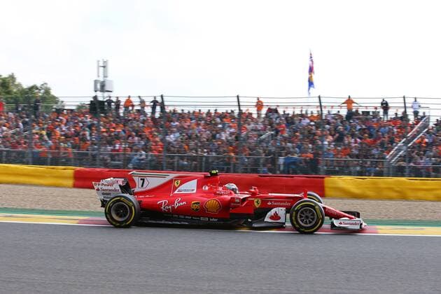 27.08.2017 - Race, Kimi Raikkonen (FIN) Scuderia Ferrari SF70H Belgian Grand Prix, Spa-Francorchamps 24 - 27 August 2017 27.08.2017 - Race, Kimi Raikkonen (FIN) Scuderia Ferrari SF70H 