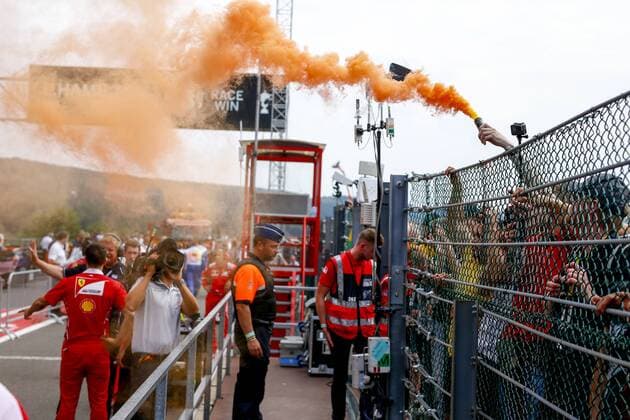 Motorsports: FIA Formula One World Championship WM Weltmeisterschaft 2017, Grand Prix of Belgium, Fans Spa-Francorchamps Belgium xHOCHxZWEIx