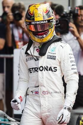 August 27, 2017 - Spa, Belgium - 44 HAMILTON Lewis from Great Britain of team Mercedes GP celebrating his victory during the Formula One Belgian Grand Prix at Circuit de Spa-Francorchamps on August 27, 2017 in Spa, Belgium. F1 Grand Prix of Belgium - Race  - ZUMAn230 20170827_zaa_n230_171 Copyright: xXavierxBonillax