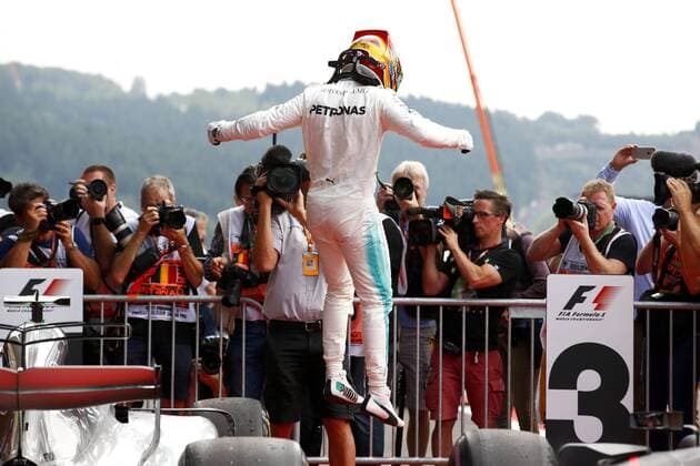 Motorsports: FIA Formula One World Championship WM Weltmeisterschaft 2017, Grand Prix of Belgium, 44 Lewis Hamilton (GBR, Mercedes AMG Petronas F1 Team), Spa-Francorchamps Belgium xHOCHxZWEIx
