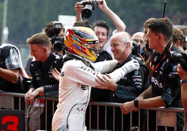 Motorsports: FIA Formula One World Championship WM Weltmeisterschaft 2017, Grand Prix of Belgium, 44 Lewis Hamilton (GBR, Mercedes AMG Petronas F1 Team), Spa-Francorchamps Belgium xHOCHxZWEIx