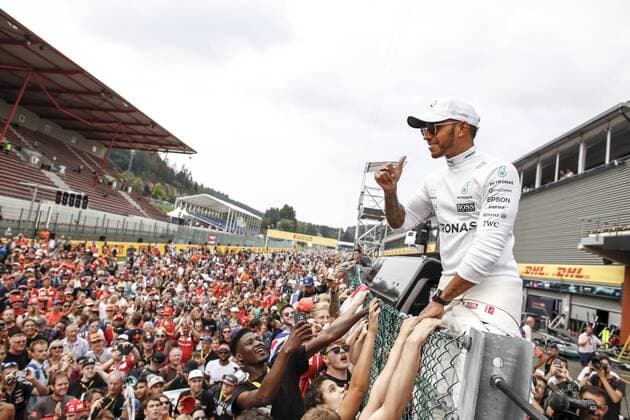 Motorsports: FIA Formula One World Championship WM Weltmeisterschaft 2017, Grand Prix of Belgium, 44 Lewis Hamilton (GBR, Mercedes AMG Petronas F1 Team), Spa-Francorchamps Belgium xHOCHxZWEIx