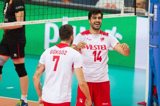KATOWICE 27.08.2017 SIATKOWKA CEV MISTRZOSTWA EUROPY W PILCE SIATKOWEJ MEZCZYZN LOTTO EUROVOLLEY POLAND 2017 CEV VOLLEYBALL European Championship EM Europameisterschaft MEN BELGIUM - TURKEY BELGIA - TURCJA NZ. FAIK SAMED GUNES (TUR) FOT. MICHAL CHWIEDUK FOKUSMEDIA.COM.PL NEWSPIX.PL --- Newspix.pl  170827CHW069