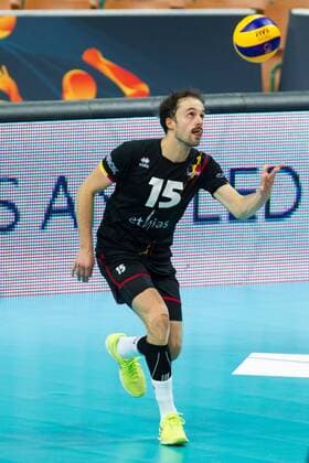 KATOWICE 27.08.2017 SIATKOWKA CEV MISTRZOSTWA EUROPY W PILCE SIATKOWEJ MEZCZYZN LOTTO EUROVOLLEY POLAND 2017 CEV VOLLEYBALL European Championship EM Europameisterschaft MEN BELGIUM - TURKEY BELGIA - TURCJA NZ. STIJN DHULST (BEL) FOT. MICHAL CHWIEDUK FOKUSMEDIA.COM.PL NEWSPIX.PL --- Newspix.pl  170827CHW071