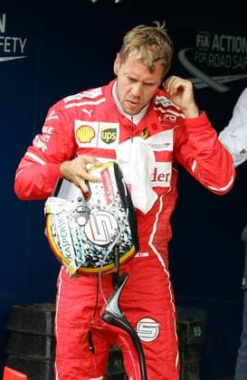 Sebastian Vettel, Scuderia Ferrari, formula 1 GP, Belgien in Spa, 27.08.2017 Photo:mspb Stiefel Sebastian Vettel, formula 1 GP, Belgien