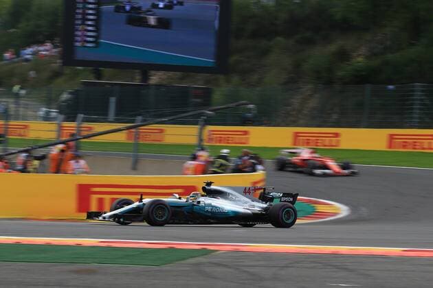 27th August 2017, Circuit de Spa-Francorchamps, Belgium; Belgium Grand Prix, Race Day; Lewis Hamilton - Mercedes AMG Petronas F1 W08 EQ Energy+ xOctanex  ActionPlus11923041