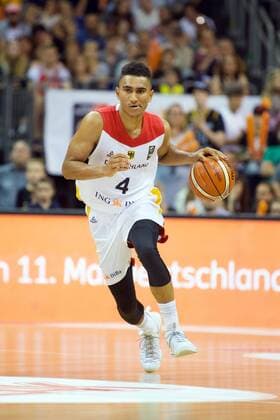 Basketball Berlin 27.08.2017 Testspiel Länderspiel Herren Deutschand (GER) - Frankreich (FRA) Maodo Lo (Deutschland, No.04)