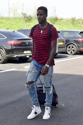 TUBIZE, BELGIUM - AUGUST 28 : Divock Origi forward of Belgium arrives at the Martin s Red hotel prior to the World Cup 2018 qualification games against Gibraltar and Greece at the Belgian Football center on August 28, 2017 in Tubize, Belgium, 28 08 2017 FOOTBALL : Arrivee Equipe Belgique - Tubize - 28 08 2017 PhotoNews Panoramic 