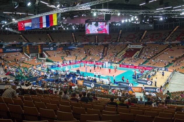 KATOWICE 28.08.2017 SIATKOWKA CEV MISTRZOSTWA EUROPY W PILCE SIATKOWEJ MEZCZYZN LOTTO EUROVOLLEY POLAND 2017 CEV VOLLEYBALL European Championship EM Europameisterschaft MEN TURKEY - FRANCE TURCJA - FRANCJA NZ. HALA SPODEK ARENA FOT. MICHAL CHWIEDUK FOKUSMEDIA.COM.PL 