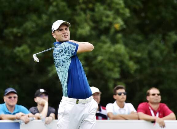 Golf player MARTIN KAYMER of Germany plays his ball during the Czech Masters European Tour tournament in Vysoky Ujezd near Prague, Czech Republic, August 31, 2017. (CTKxPhoto RomanxVondrous) CTKPhotoP201708310848701  vnd 4