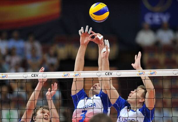 2017.08.31 Katowice Siatkowka mezczyzn Lotto Mistrzostwa Europy 2017 Lotto Eurovolley 2017 Niemcy - Czechy N z Beer Marek, Dzavoronok Donovan of Czech Republic Foto Rafal Rusek PressFocus NEWSPIX.PL 2017.08.31 Katowice European Men s Volleyball Championships 2017 Germany - Czech Republic Beer Marek, Dzavoronok Donovan of Czech Republic Credit: Rafal Rusek PressFocus --- Newspix.pl  20170831PF_RR034