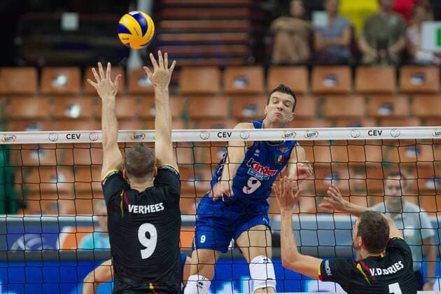 KATOWICE 31.08.2017 SIATKOWKA CEV MISTRZOSTWA EUROPY W PILCE SIATKOWEJ MEZCZYZN LOTTO EUROVOLLEY POLAND 2017 CEV VOLLEYBALL European Championship EM Europameisterschaft MEN BELGIUM - ITALY BELGIA - WLOCHY NZ. DANIELE MAZZONE (ITA) FOT. MICHAL CHWIEDUK FOKUSMEDIA NEWSPIX.PL --- Newspix.pl  170831CHW051