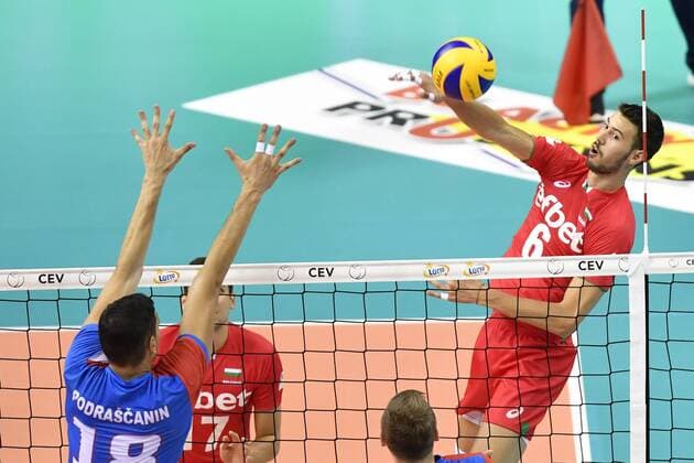 Volleyball EM, Serbien - Bulgarien 30.08.2017 KRAKOW TAURON ARENA, SIATKOWKA LOTTO EUROVOLLEY POLAND 2017, MISTRZOSTWA EUROPY W SIATKOWCE MEZCZYZN, POLSKA 2017 (2017 CEV VOLLEYBALL European Championship EM Europameisterschaft - MEN ) (QUARTETFINALS SERBIA - BULGARIA ) MECZ CWIERCFINAL SERBIA - BULGARIA NZ. (P) ROZALIN PENCHEV FOTO JAKUB PIASECKI CYFRASPORT NEWSPIX.PL --- Newspix.pl  20170830CSJP3138