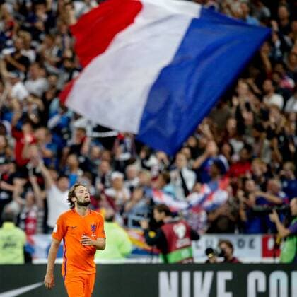 SAINT DENIS, Stade de France 31-08-2017 . WK-kwalificatie Frankrijk - Nederland . Speler van Nederland Daley Blind baalt Frankrijk - Nederland  x1688135x