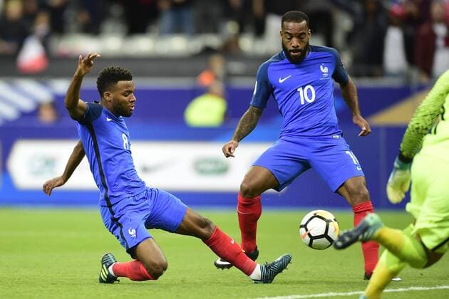 but de Thomas Lemar (France) FOOTBALL : France vs Pays Bas - Paris - 31 08 2017 JBAutissier Panoramic 