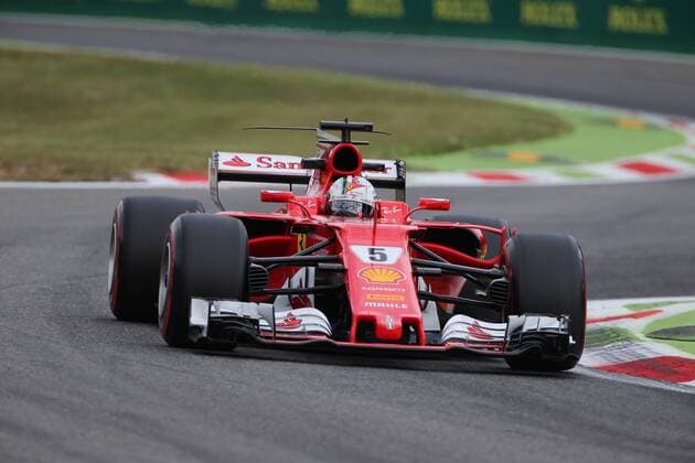 01.09.2017- Free Practice 1, Sebastian Vettel (GER) Scuderia Ferrari SF70H Italian Grand Prix, Monza 31 August - 03 September 2017 01.09.2017- Free Practice 1, Sebastian Vettel (GER) Scuderia Ferrari SF70H 