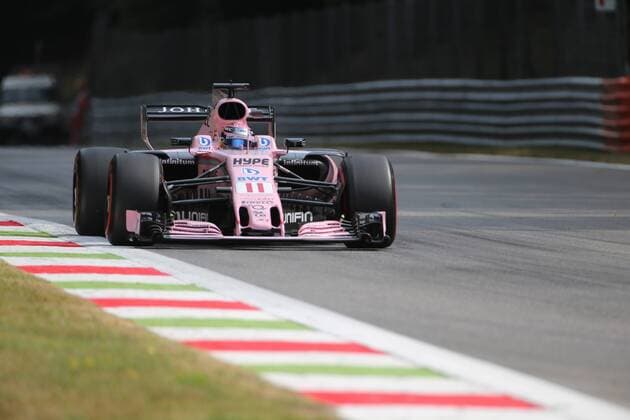 01.09.2017- Free Practice 1, Sergio Perez (MEX) Sahara Force India F1 VJM010 Italian Grand Prix, Monza 31 August - 03 September 2017 01.09.2017- Free Practice 1, Sergio Perez (MEX) Sahara Force India F1 VJM010 