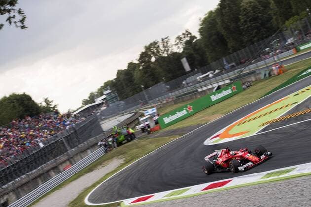 Motorsports: FIA Formula One World Championship WM Weltmeisterschaft 2017, Grand Prix of Italy, 5 Sebastian Vettel (GER, Scuderia Ferrari), Monza Italy xHOCHxZWEIx