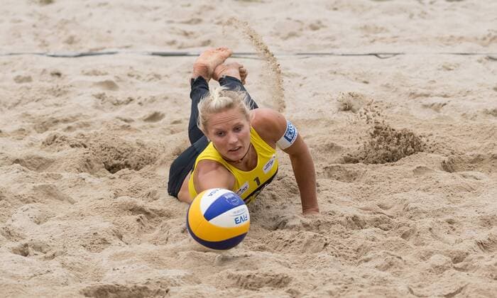 Deutsche smart Beach-Volleyball Meisterschaften Timmendorfer-Strand am 01.09.2017 Kim Behrens (USC Muenster); Deutsche smart Beach-Volleyball Meisterschaften am 01.09.2017, Ahmann-Hager-Arena, Timmendorfer-Strand. xPWx