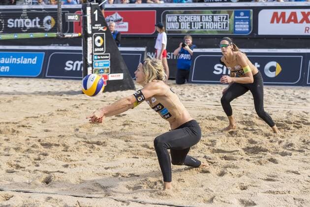 Laura Ludwig und Kira Walkenhorst. Ludwig Walkenhorst vs Gernert Zautys, Deutsche smart Beach-Volleyball Meisterschaften 2017, 02.09.17 Timmendorfer Strand Schleswig-Holstein Germany Ahmann-Hager-Arena Copyright: xAgentur54Gradx xFelixxKoenigx