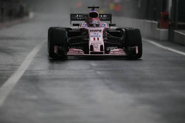 Sergio Perez of Mexico and Sahara Force India F1 team during the Formula 1 Grand Prix of Italy at the Autodromo di Monza, Monza, Italy on 2 September 2017. Copyright: xJamesxGasperottix 16380055