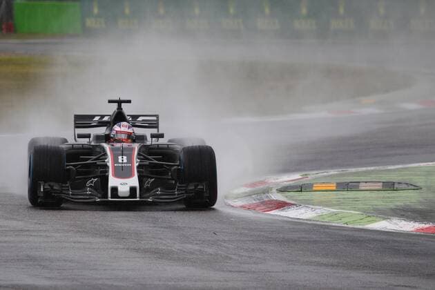 02.09.2017- Free practice 3, Romain Grosjean (FRA) Haas F1 Team VF-17 Italian Grand Prix, Monza 31 August - 03 September 2017 02.09.2017- Free practice 3, Romain Grosjean (FRA) Haas F1 Team VF-17 