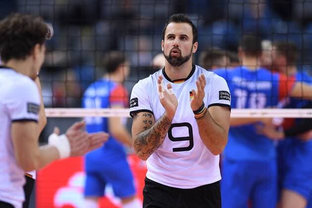 Bilder des Tages - SPORT 2017.09.02 Krakow Siatkowka , Mistrzostwa Europy mezczyzn 2017 , LOTTO Eurovolley Poland 2017 Serbia - Niemcy N z Gyorgy Grozer of Germany Foto Krzysztof Porebski PressFocus 2017.09.02 Krakow Volleyball , CEV Volleyball European Championship EM Europameisterschaft - Men , LOTTO Eurovolley Poland 2017 Serbia - Germany Gyorgy Grozer of Germany Credit: Krzysztof Porebski PressFocus NEWSPIX.PL --- Newspix.pl FRANCE OUT!  20170902PF_KP089