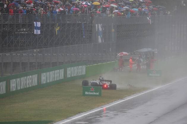 02.09.2017- Qualifying, Romain Grosjean (FRA) Haas F1 Team VF-17 crash Italian Grand Prix, Monza 31 August - 03 September 2017 02.09.2017- Qualifying, Romain Grosjean (FRA) Haas F1 Team VF-17 crash 