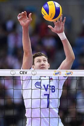 2017.09.02 Krakow Siatkowka , Mistrzostwa Europy mezczyzn 2017 , LOTTO Eurovolley Poland 2017 Rosja - Belgia N z Dmitrii Volkov of Russia Foto Krzysztof Porebski PressFocus 2017.09.02 Krakow Volleyball , CEV Volleyball European Championship EM Europameisterschaft - Men , LOTTO Eurovolley Poland 2017 Russia - Belgium Dmitrii Volkov of Russia Credit: Krzysztof Porebski PressFocus NEWSPIX.PL --- Newspix.pl FRANCE OUT!  20170902PF_KP231