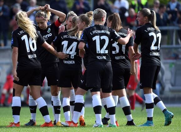 03.09.2017, xblx, Fussball 1.Bundesliga Damen, 1. FFC Frankfurt - 1. FC Koeln, emspor v.l. Jackie Groenen (1.FFC Frankfurt) celebrate the goal, Torjubel zum 2:0 Frankfurt am Main