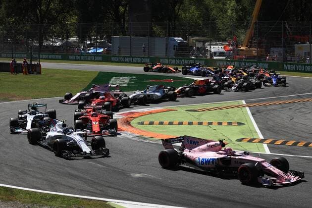 3rd September 2017, Autodromo Nazionale Monza, Monza; Italian Grand Prix, Race Day; Esteban Ocon - Sahara Force India VJM10 xOctanex  ActionPlus11925438