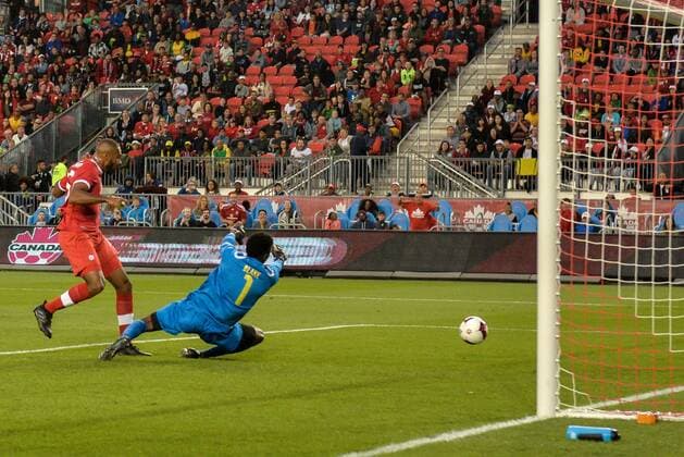 September 3, 2017 - Toronto, Ontario, Canada - Anthony Jackson-Hamel score the goal during the Canada-Jamaica MenÃ¢â‚¬â ¢s International Friendly Länderspiel match at BMO Field in Toronto, Canada, on 2 September 2017. Canada-Jamaica Men™s International Friendly match  - ZUMAn230 20170903_zaa_n230_054 Copyright: xAnatoliyxCherkasovx