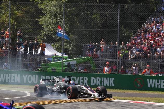 03.09.2017- Race, Romain Grosjean (FRA) Haas F1 Team VF-17 Italian Grand Prix, Monza 31 August - 03 September 2017 03.09.2017- Race, Romain Grosjean (FRA) Haas F1 Team VF-17 